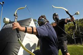 Archery Tag / Battle Archery £20.00 for 60 minutes per person - only bookable by phone - Glen on 07866722909) Book the whole court with instructor for £125 ph. A minimum of 6 people for the activity to be fun for all.