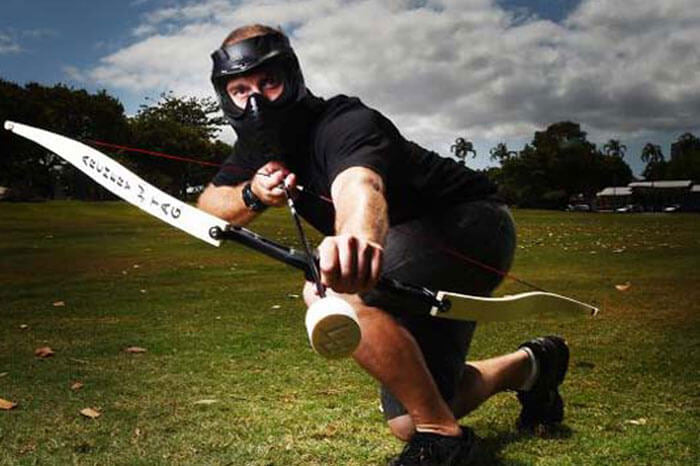 Archery Tag / Battle Archery £20.00 for 60 minutes per person - only bookable by phone - Glen on 07866722909) Book the whole court with instructor for £125 ph. A minimum of 6 people for the activity to be fun for all.